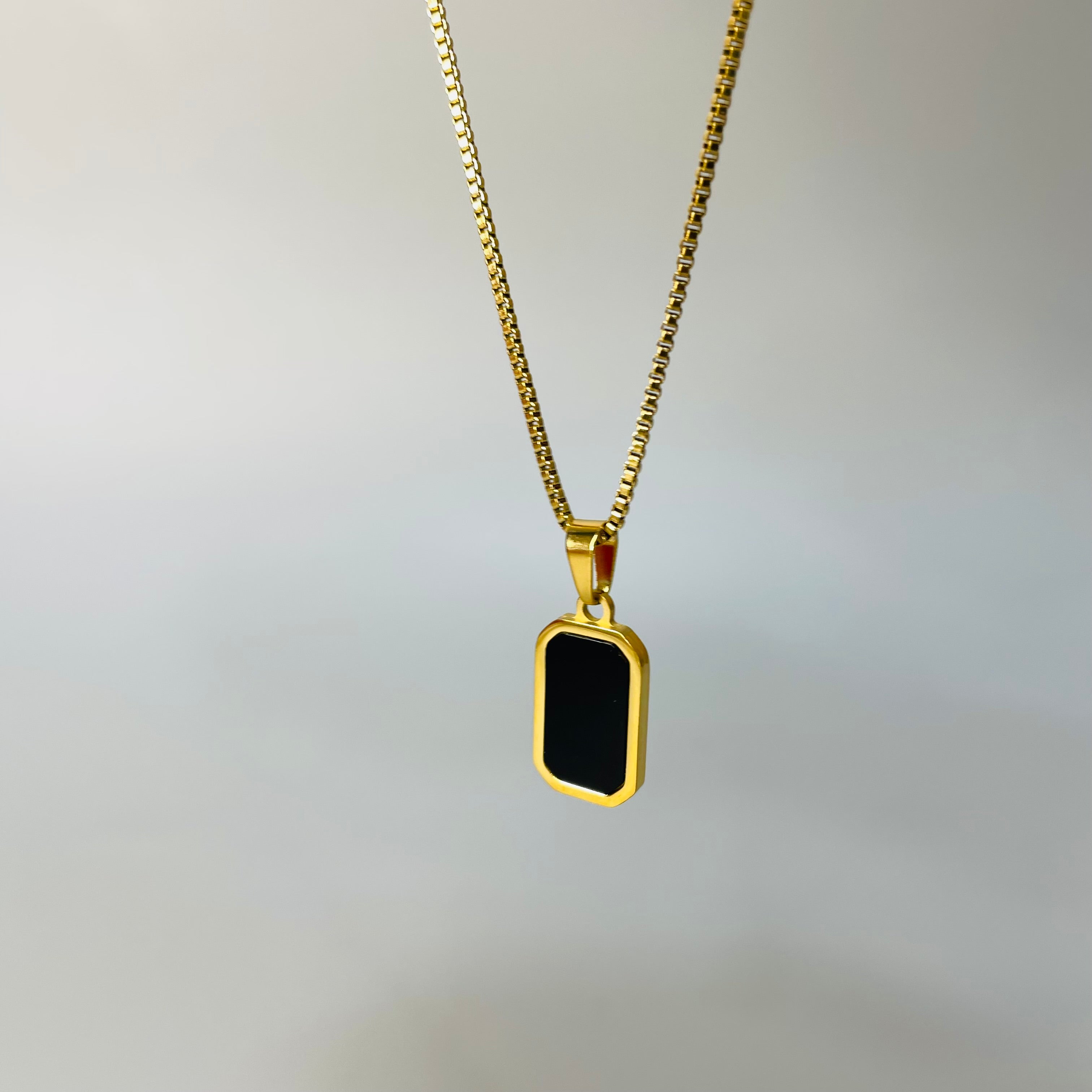 Black Enamel Necklace Moonaments black-enamel-necklace-moonaments