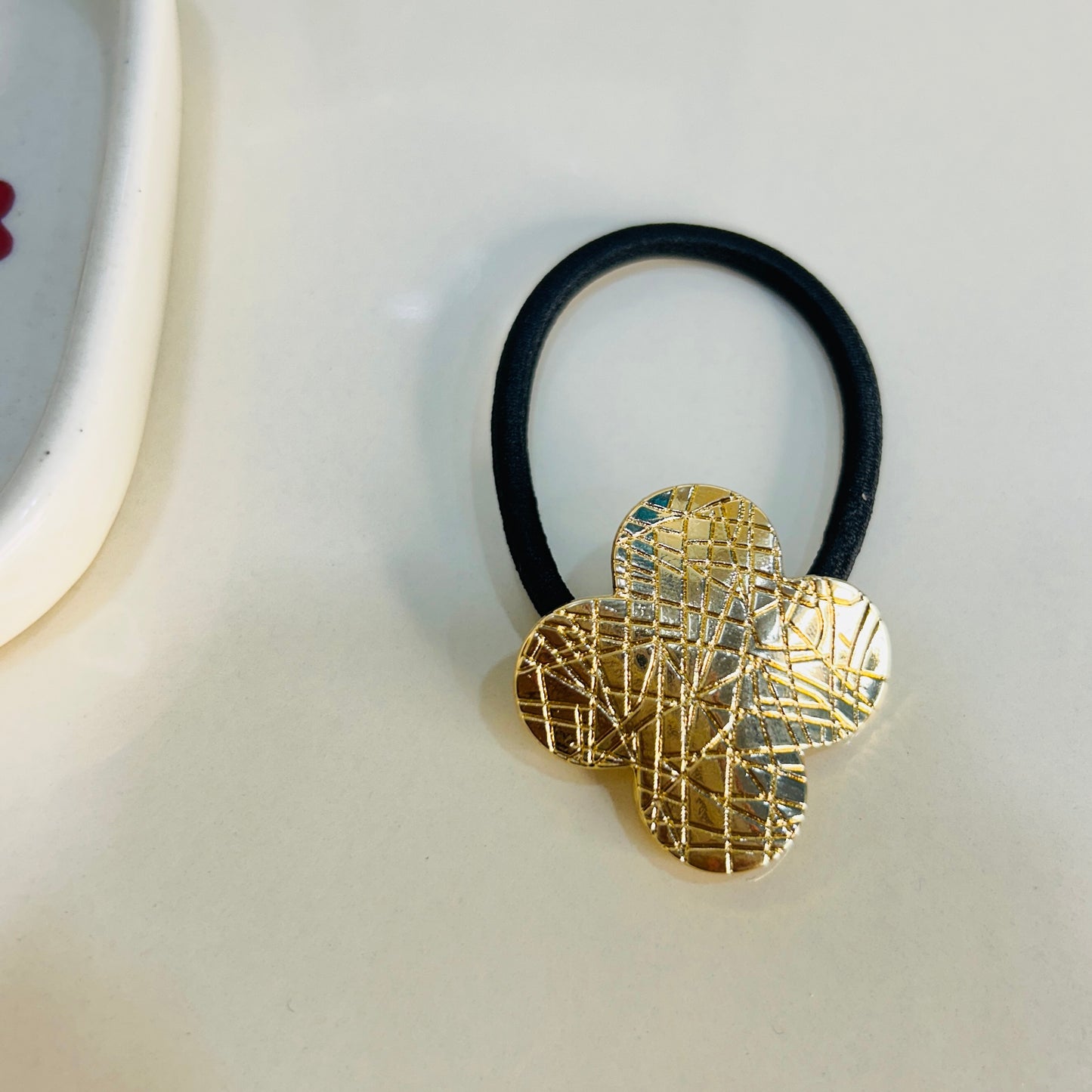 Metallic hair ties