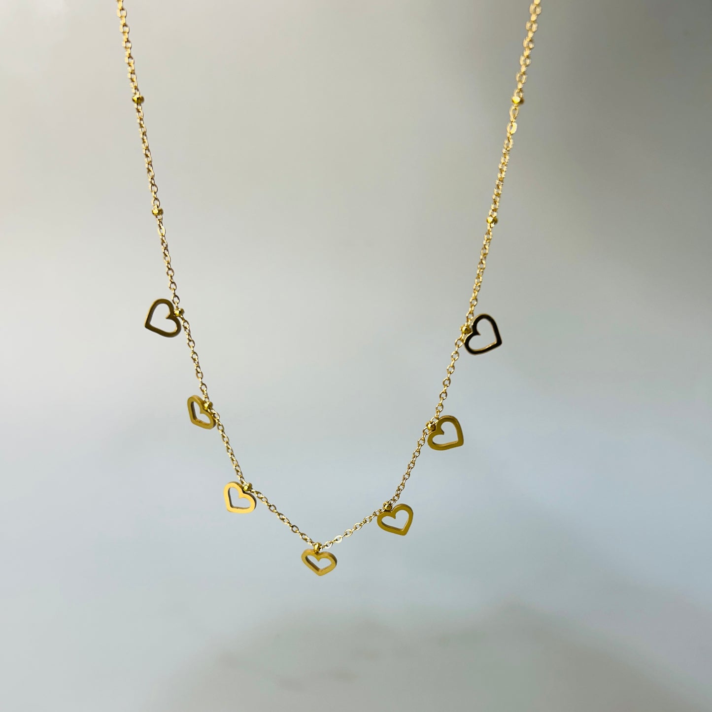 Multi charm necklace set
