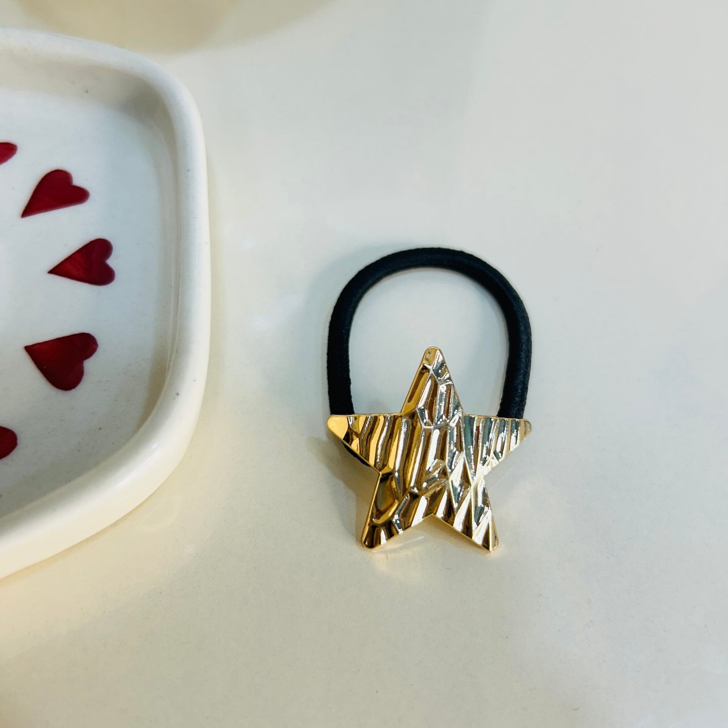 Metallic hair ties
