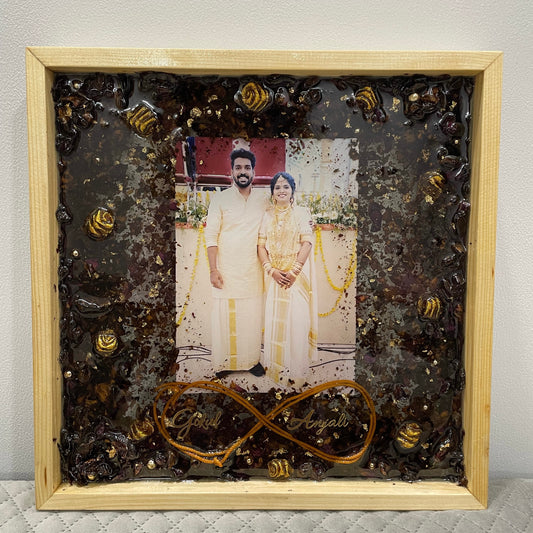 12 inches wooden frame