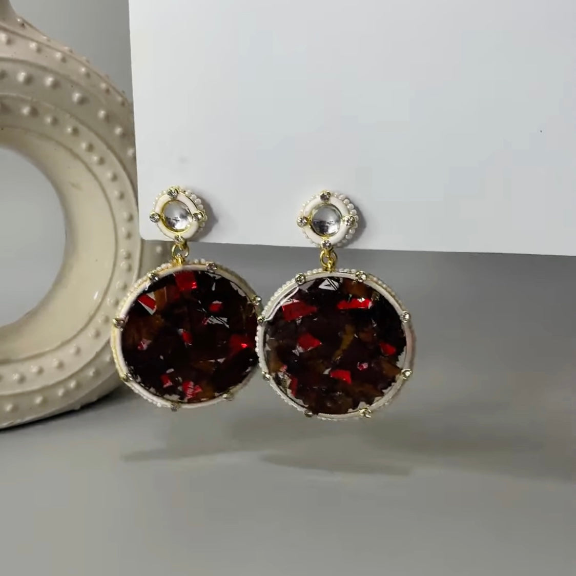 Beaded jhumkas