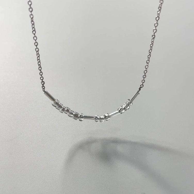 Morse code necklace