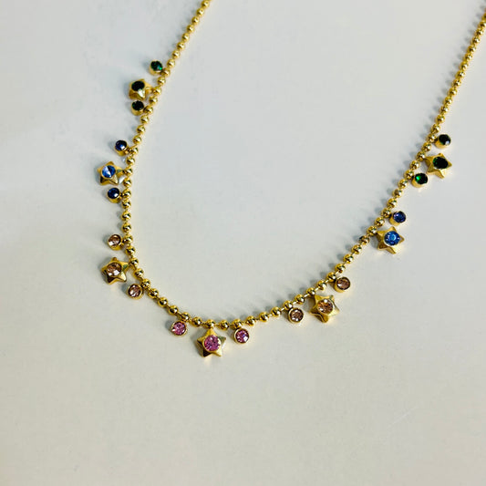 Star studded necklace