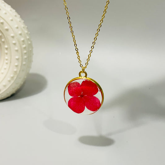 Hydrangea necklace