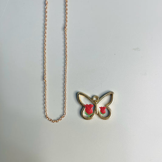 Mini butterfly necklace