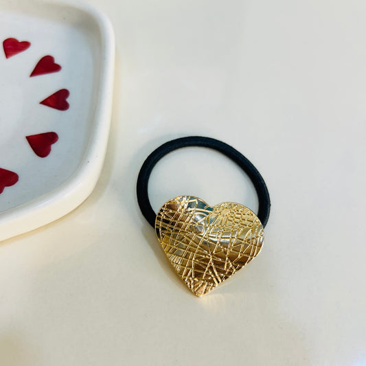 Metallic hair ties