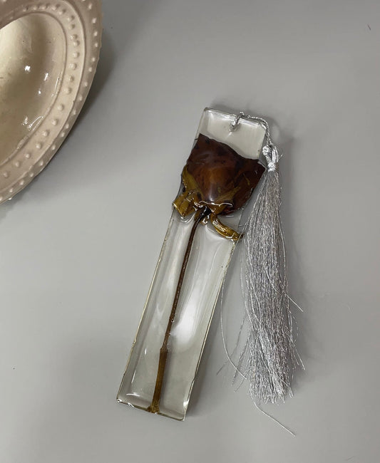 Full rose bookmark