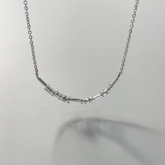 Morse code necklace