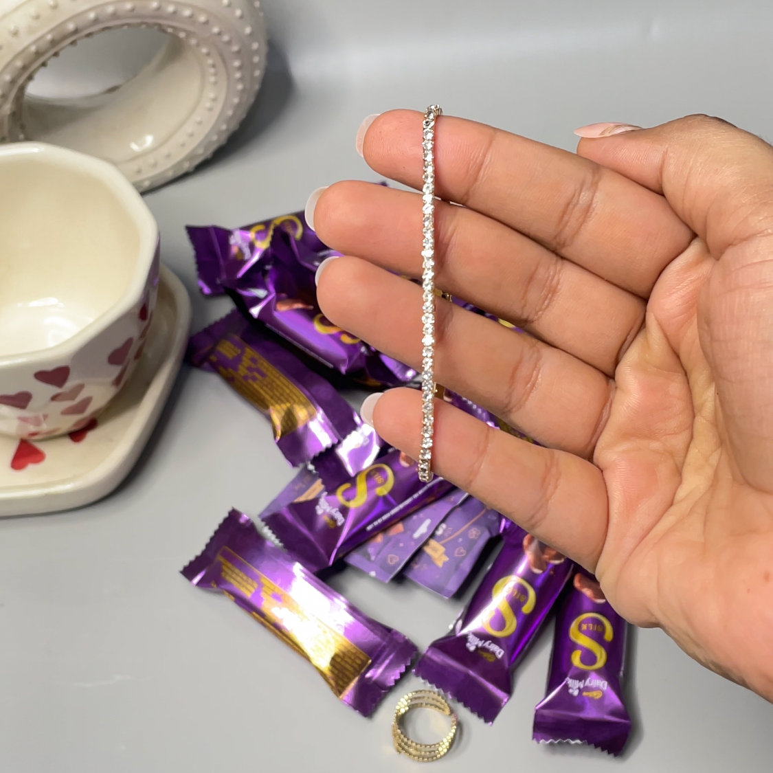 Mystery chocolate jewellery