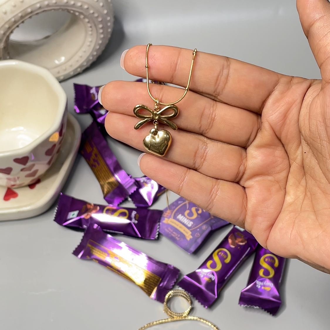 Mystery chocolate jewellery