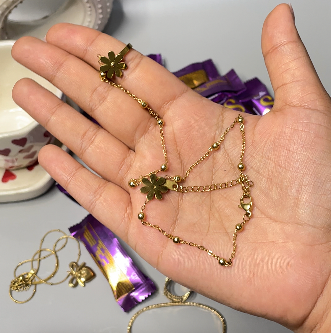 Mystery chocolate jewellery